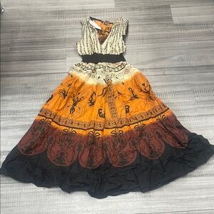 Chic Multicolor Maxi Dress